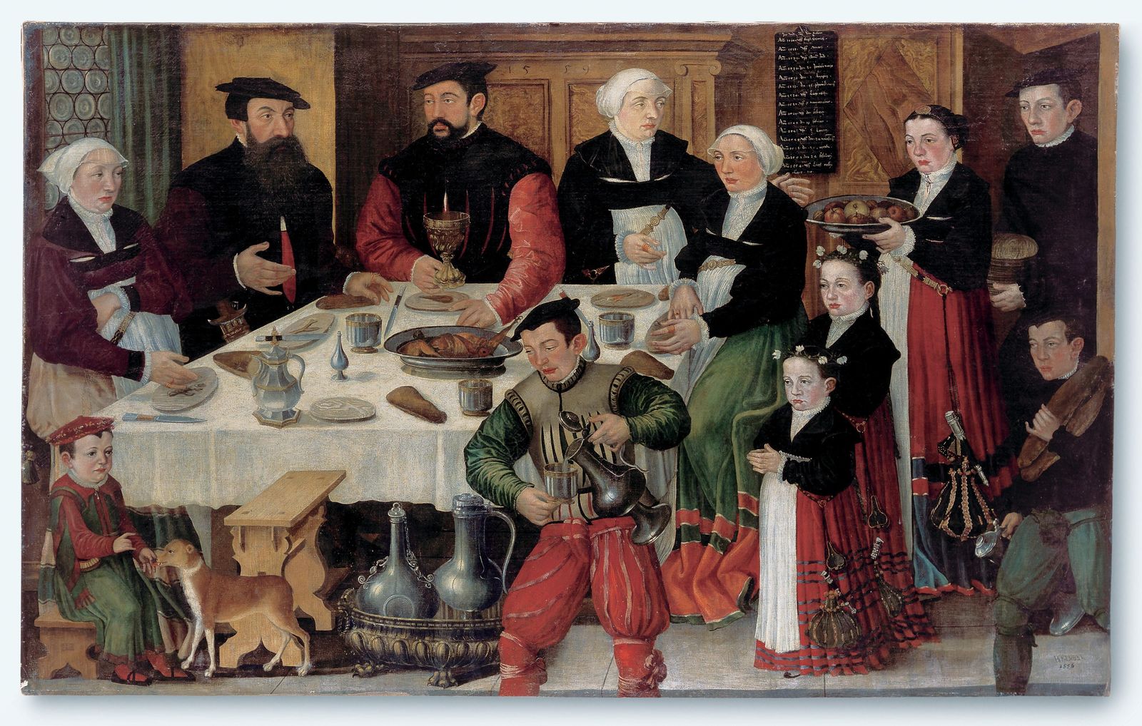 Familienbild Johann Rudolf und Anna Faesch-Glaser