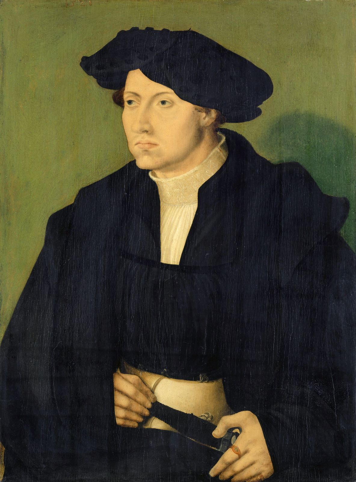 Bildnis eines Mannes in schwarzer Kleidung