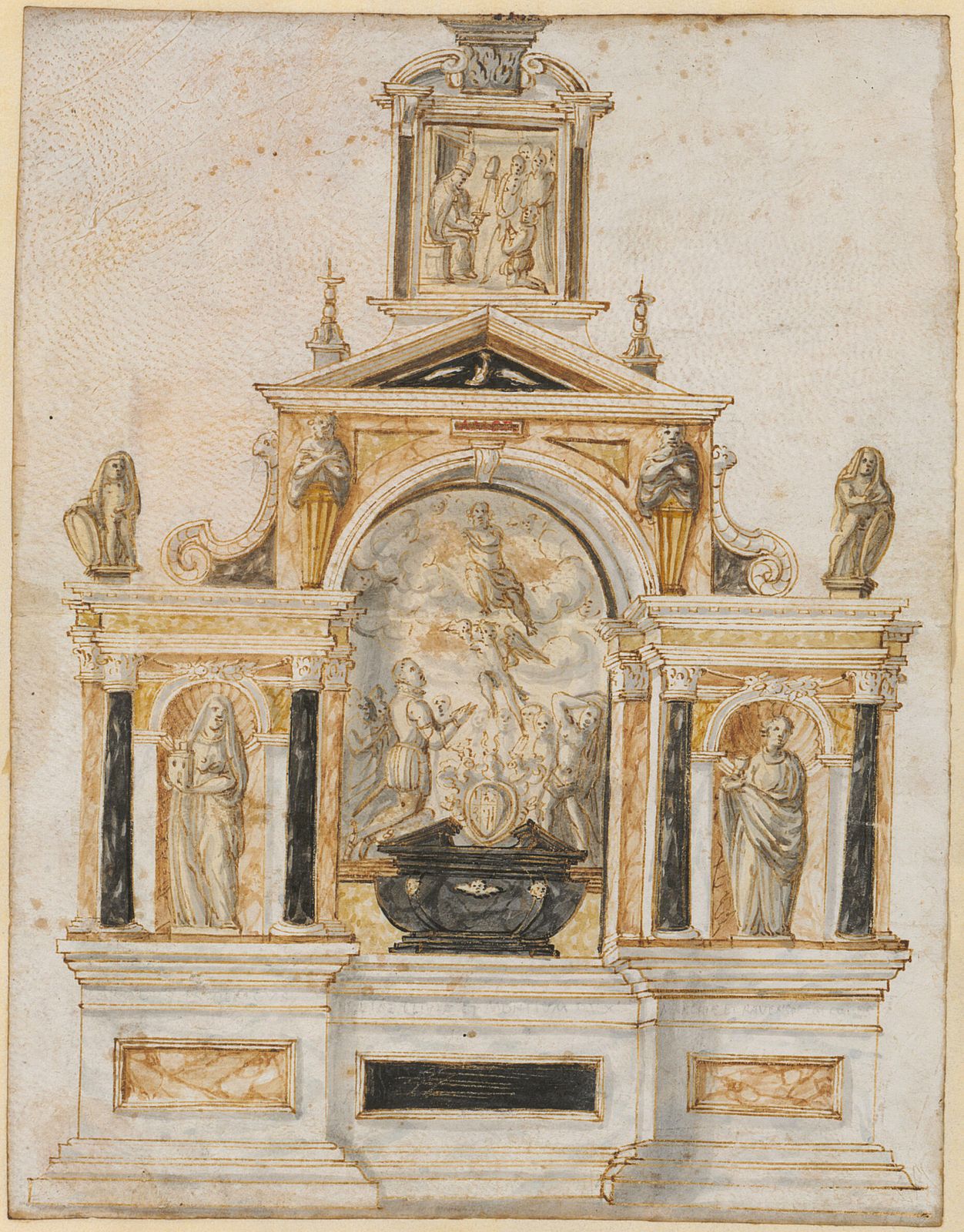 Grabmal des Herzogs Friedrich Karl von Jülich-Kleve-Berg (gest. 1575) in S. Maria dell'Anima in Rom
