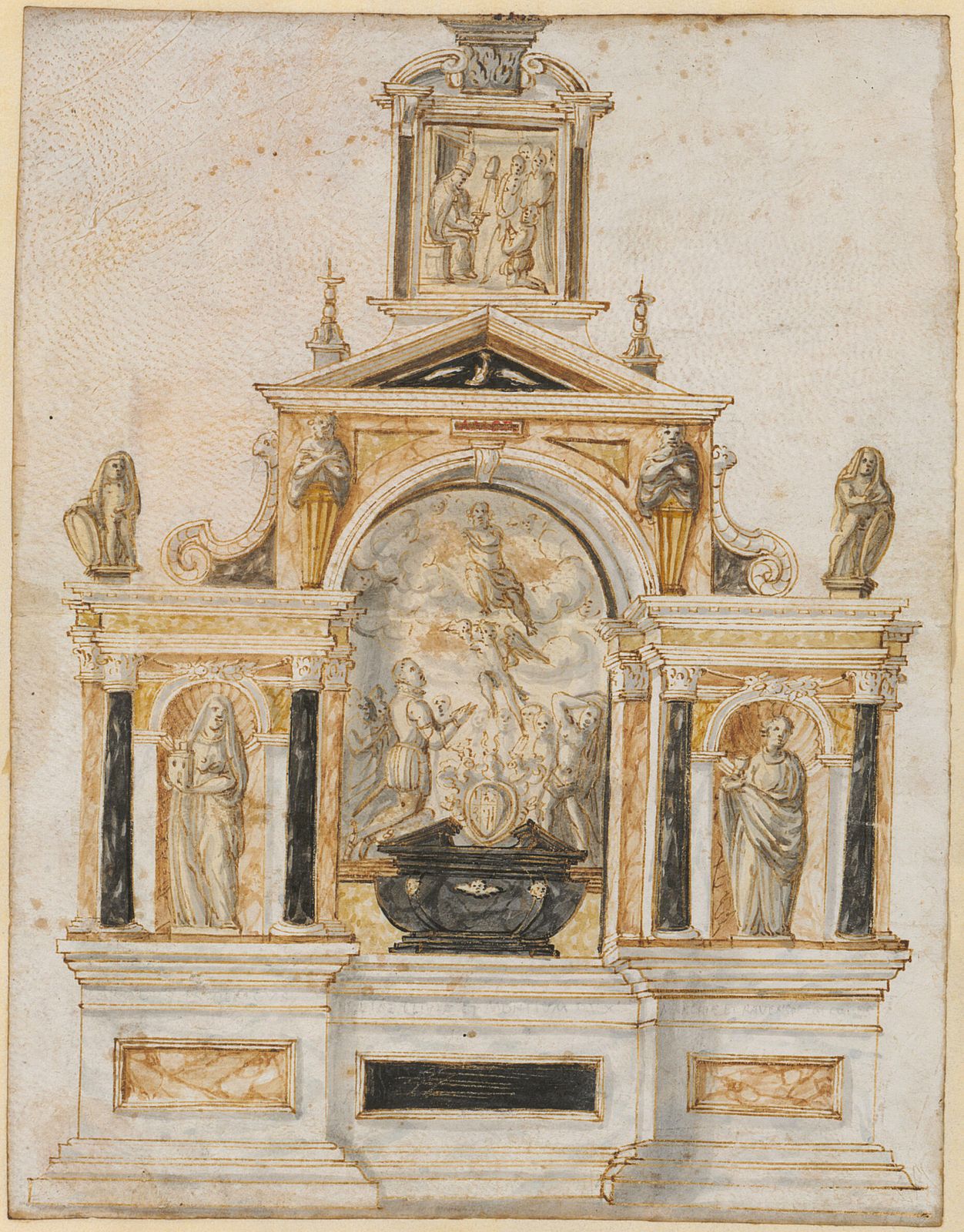 Grabmal des Herzogs Friedrich Karl von Jülich-Kleve-Berg (gest. 1575) in S. Maria dell'Anima in Rom