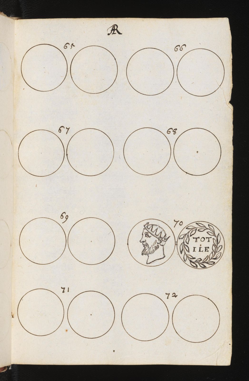 Verzeichnis derer Münzen, so nach den alten gestochen seind, 1670