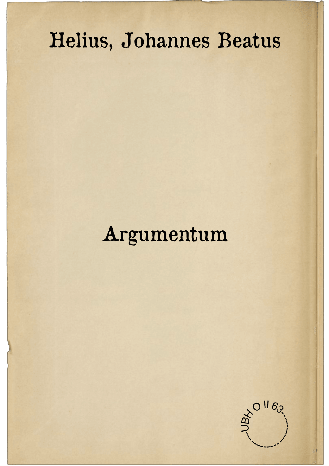 Argumentum