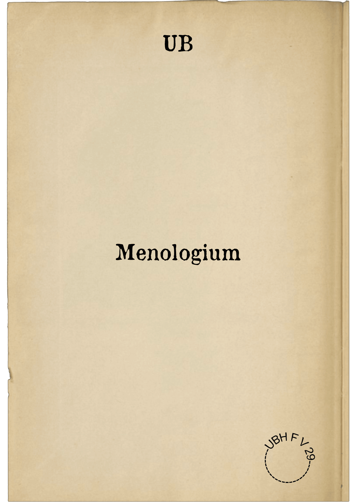 Menologium