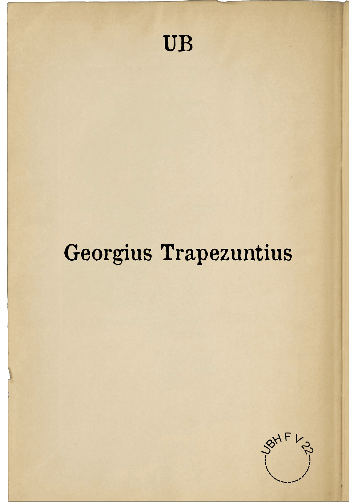 Georgius Trapezuntius