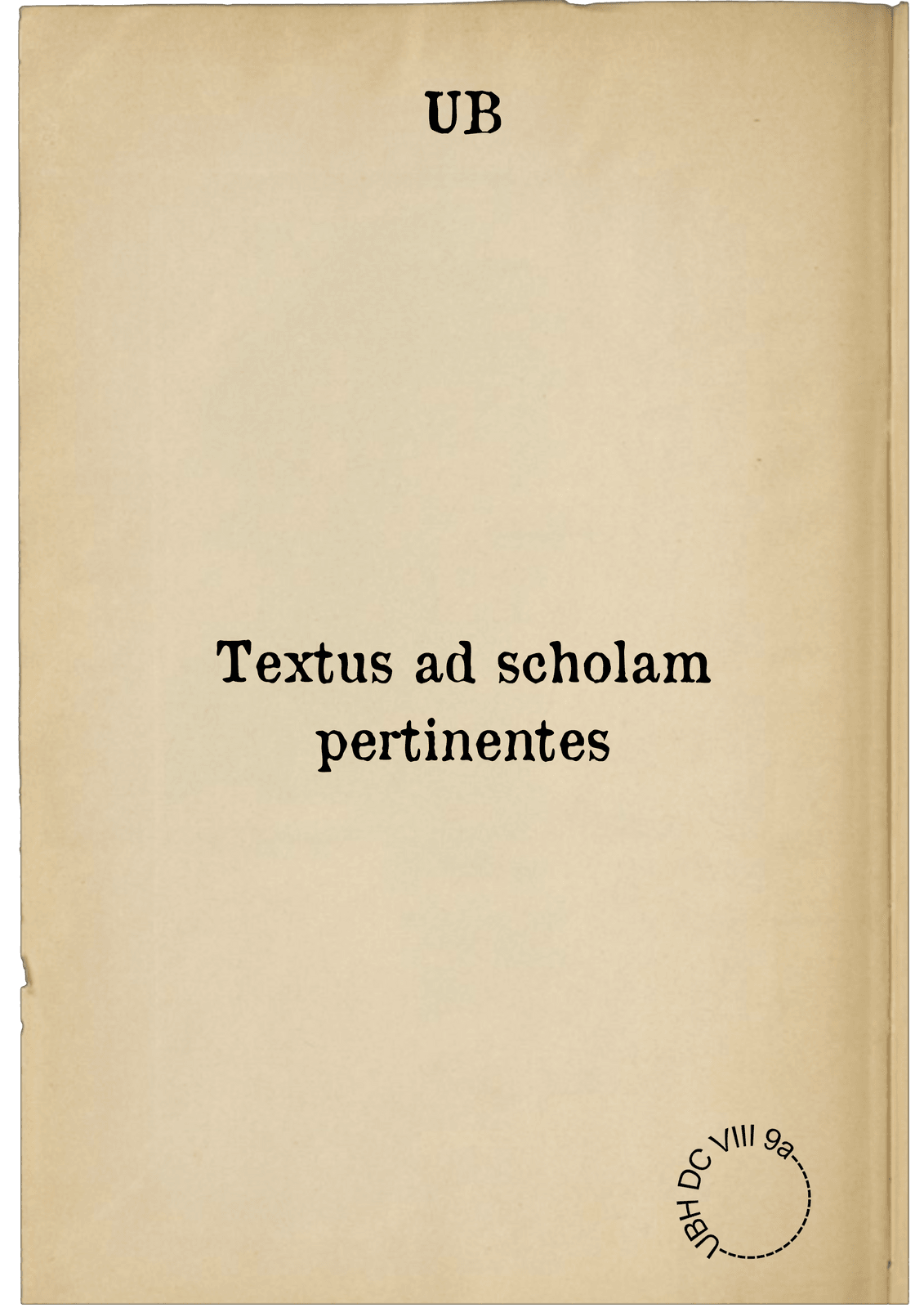 Textus ad scholam pertinentes