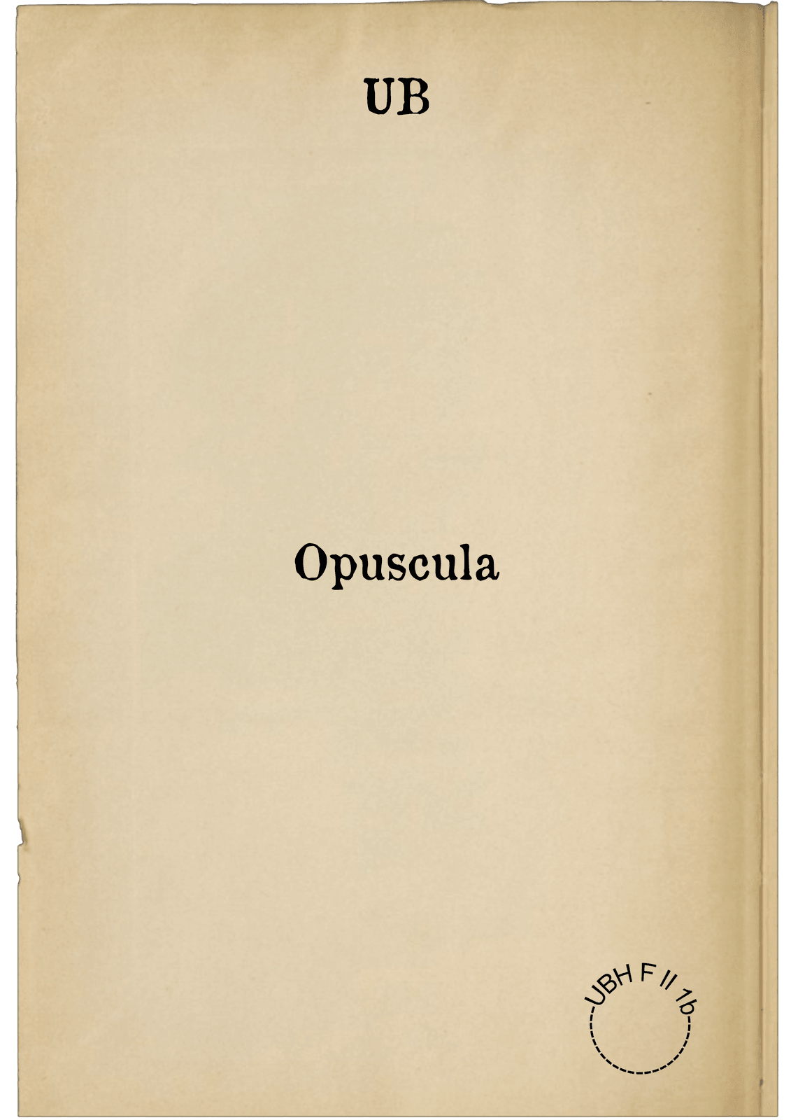 Opuscula