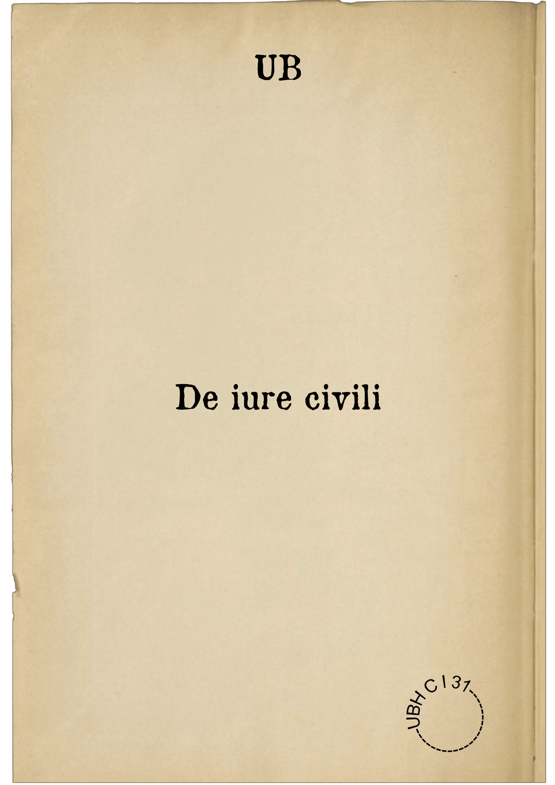 De iure civili