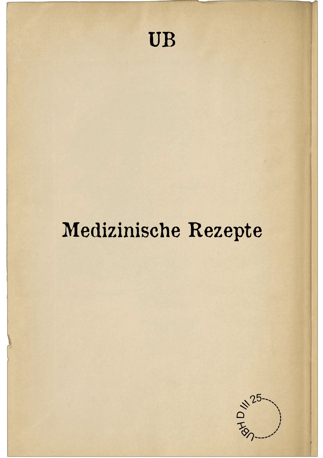 Medizinische Rezepte