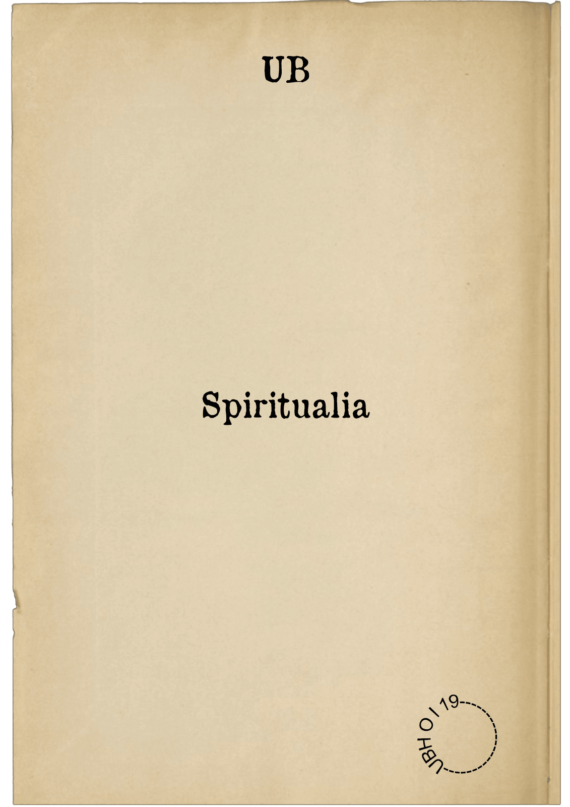 Spiritualia