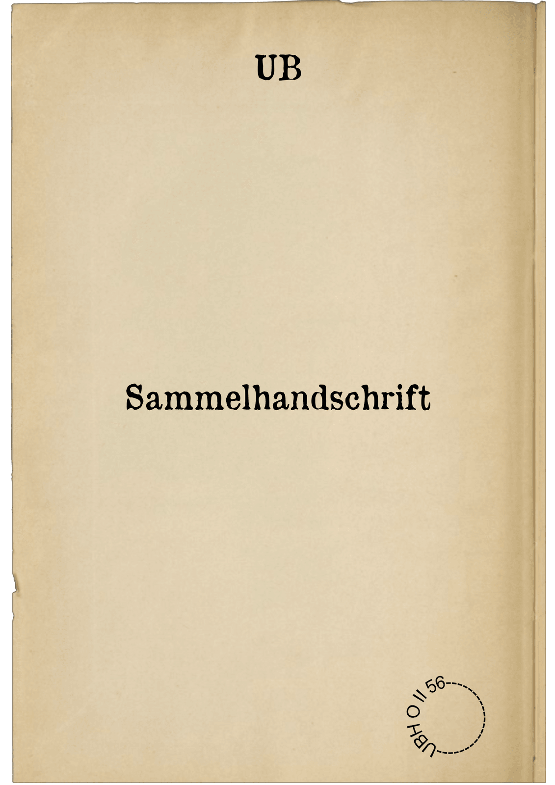 Sammelhandschrift