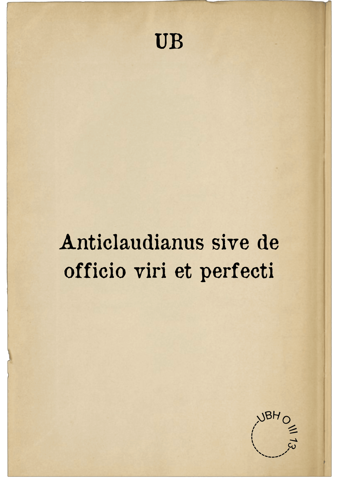 Anticlaudianus sive de officio viri et perfecti