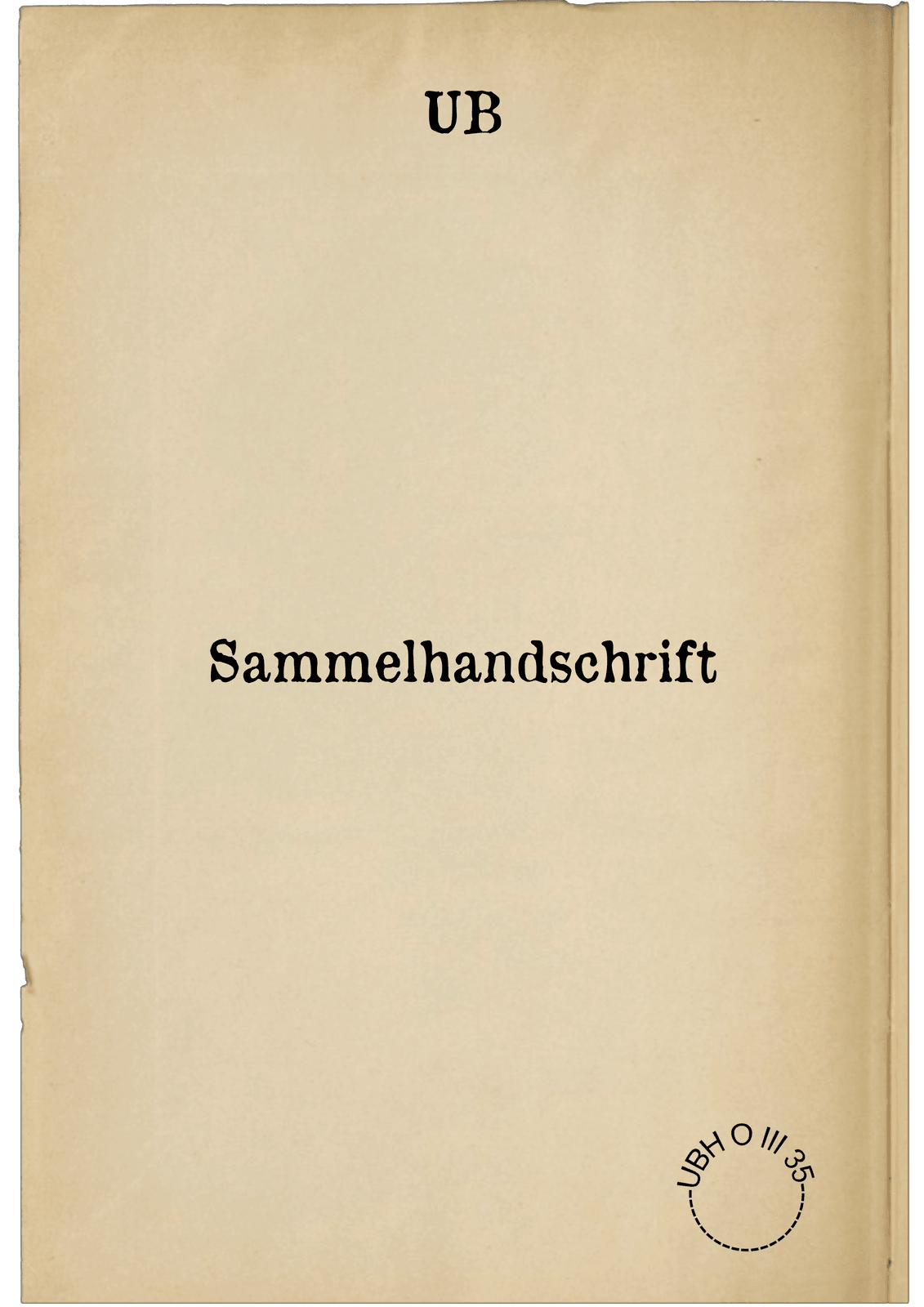 Sammelhandschrift