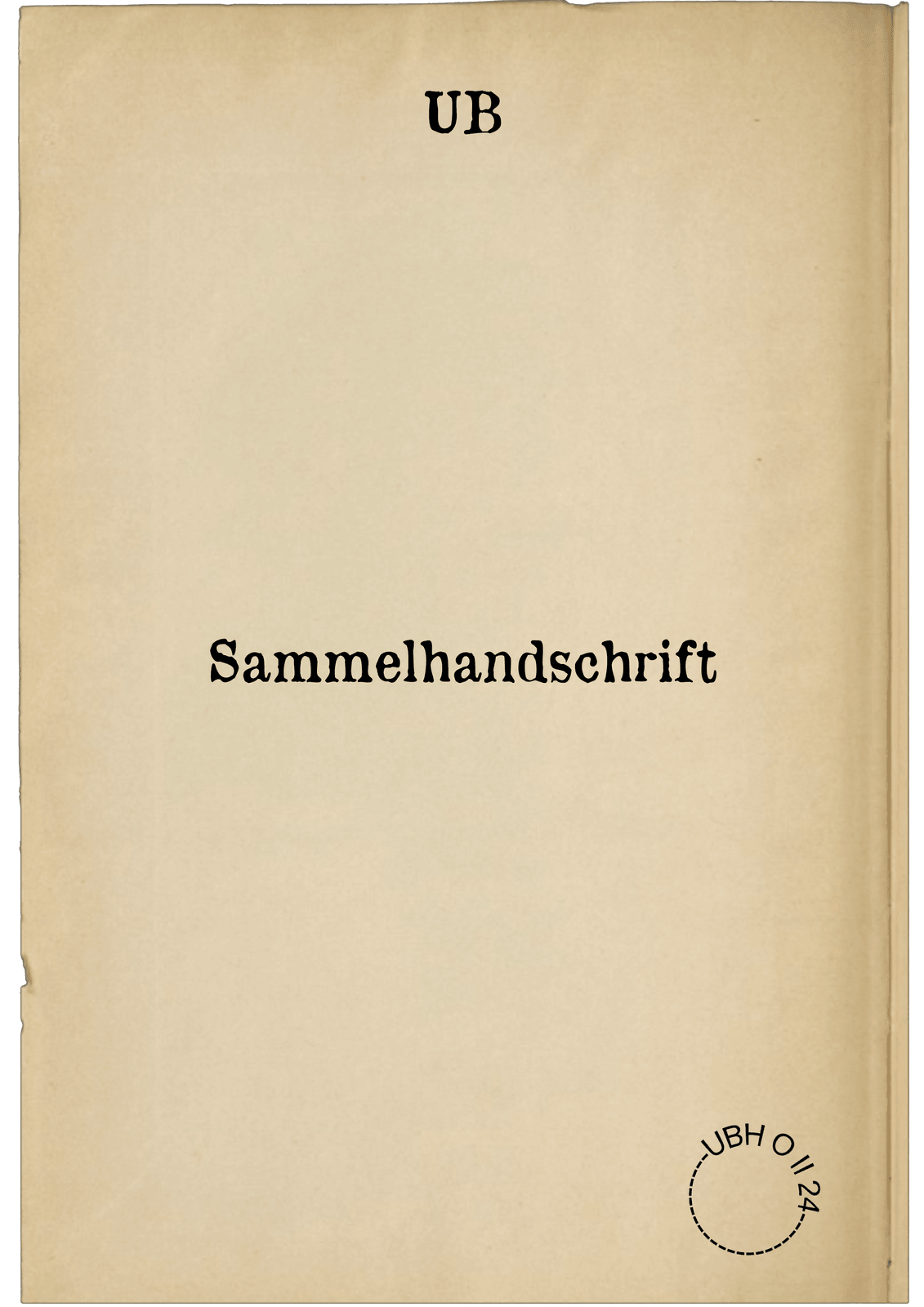 Sammelhandschrift