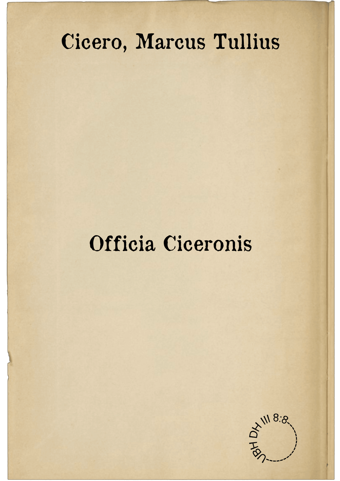 Officia Ciceronis