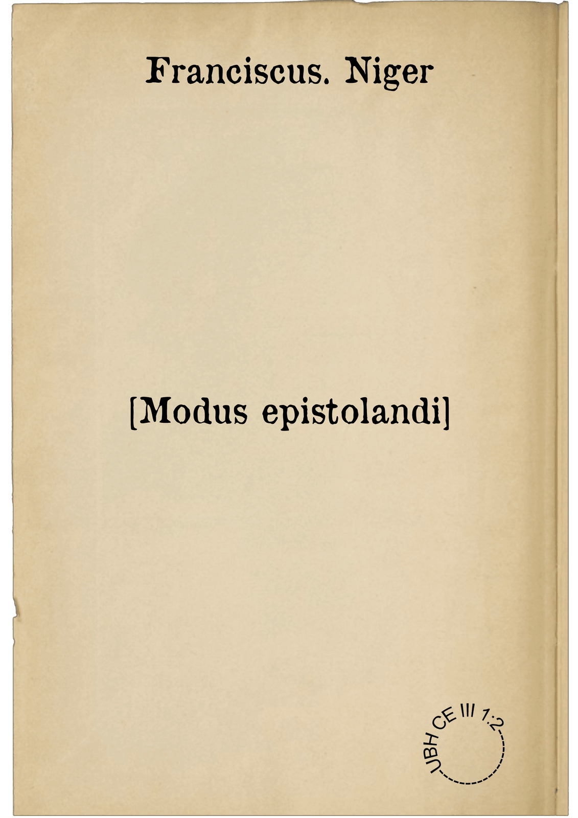 [Modus epistolandi]