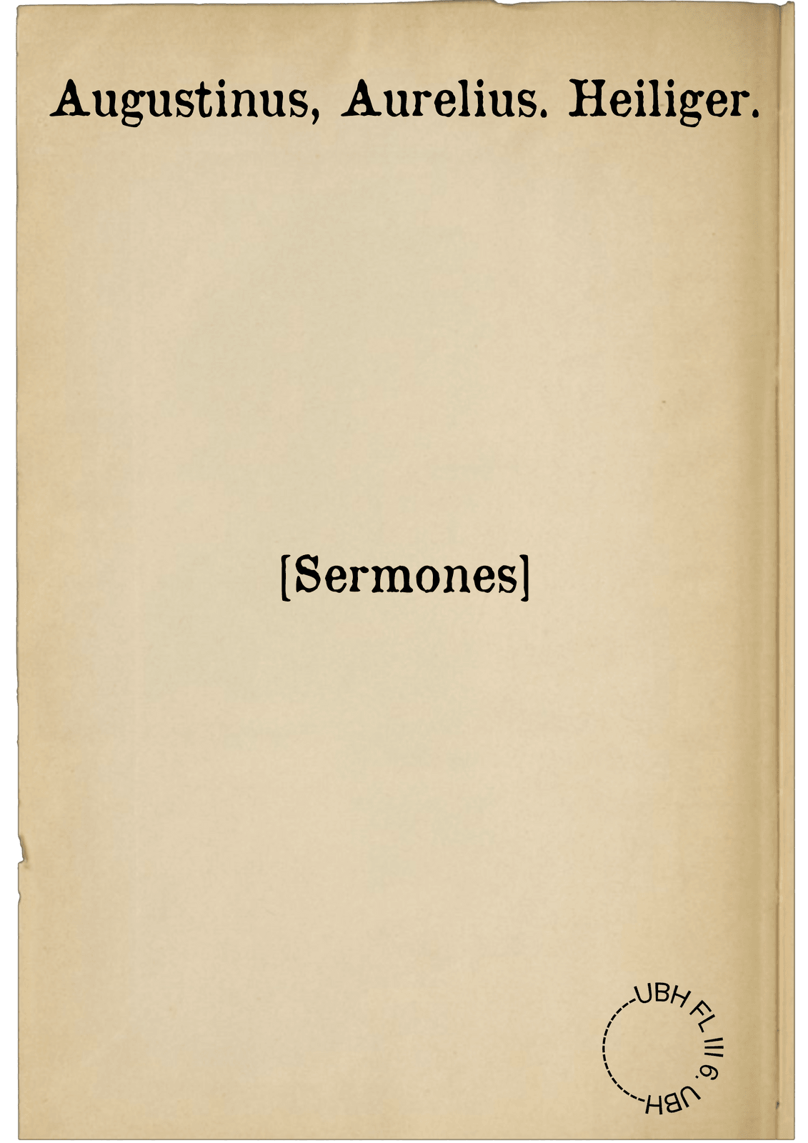 [Sermones]