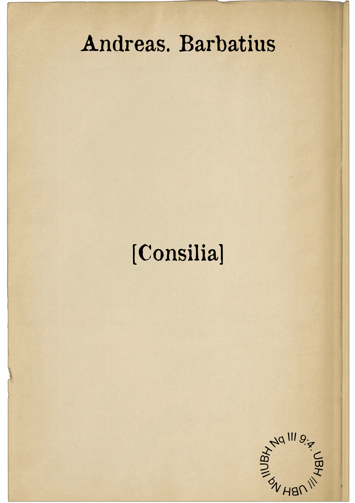 [Consilia]