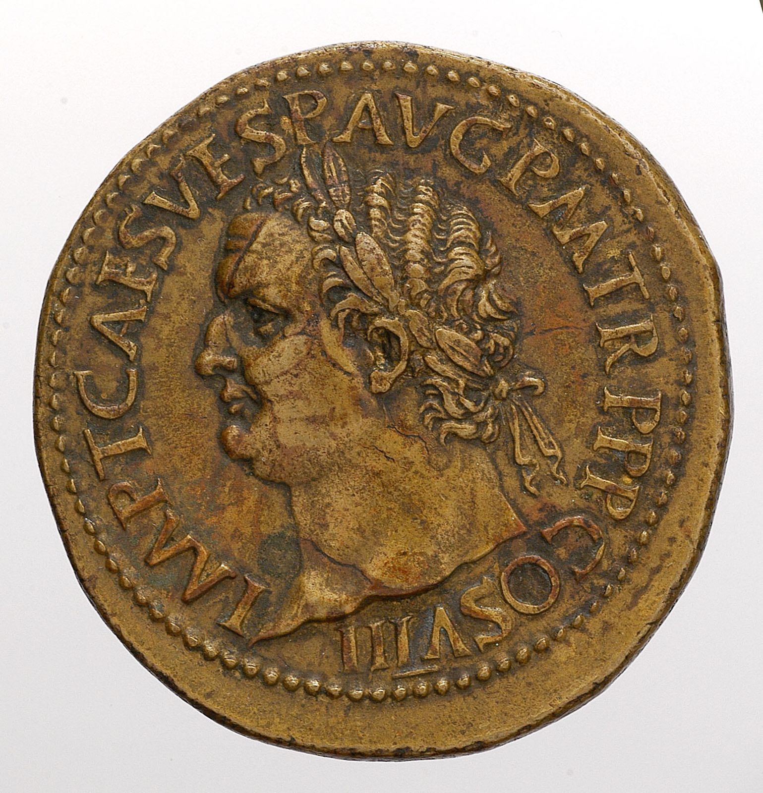 Paduaner-Medaille von Giovanni da Cavino auf Kaiser Titus