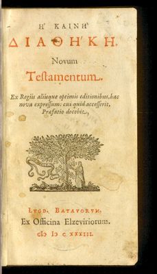 Hē Kainē Diathēkē. = Novum Testamentum : Ex Regiis aliisque optimis editionibus, hac nova expressum: cui quid accesserit, Præfatro docebit
