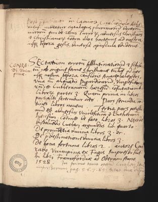 Bibliographische Notizen aus dem 16. Jahrhundert