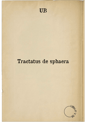 Tractatus de sphaera