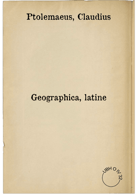 Geographica, latine
