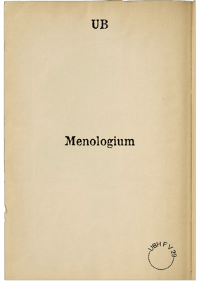 Menologium