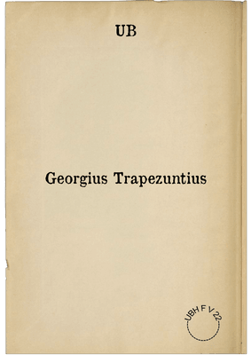 Georgius Trapezuntius