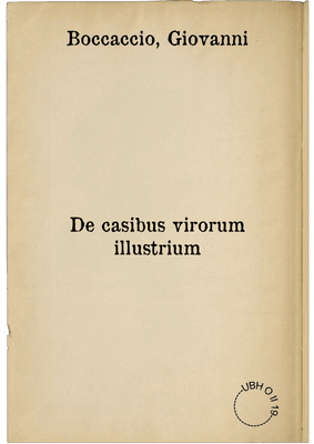 De casibus virorum illustrium