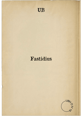 Fastidius