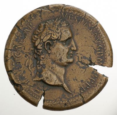 Renaissancezeitliches Medaillon auf Kaiser Titus