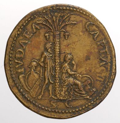 Paduaner-Medaille von Giovanni da Cavino auf Kaiser Titus