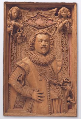 Porträt und Wappen des Beat Zurlauben *1663