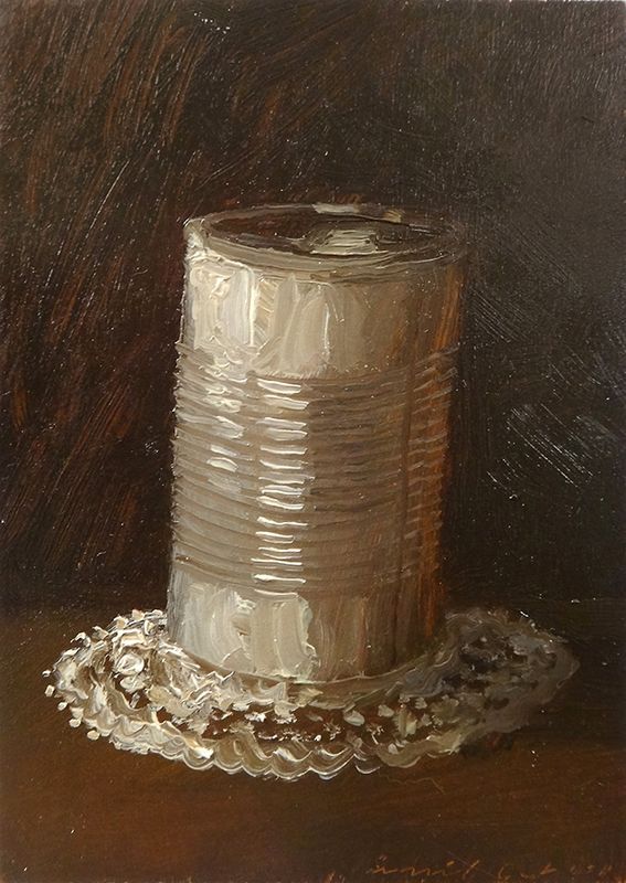 BÜCHSE / Oel auf Holz 18x24 / 2012 *