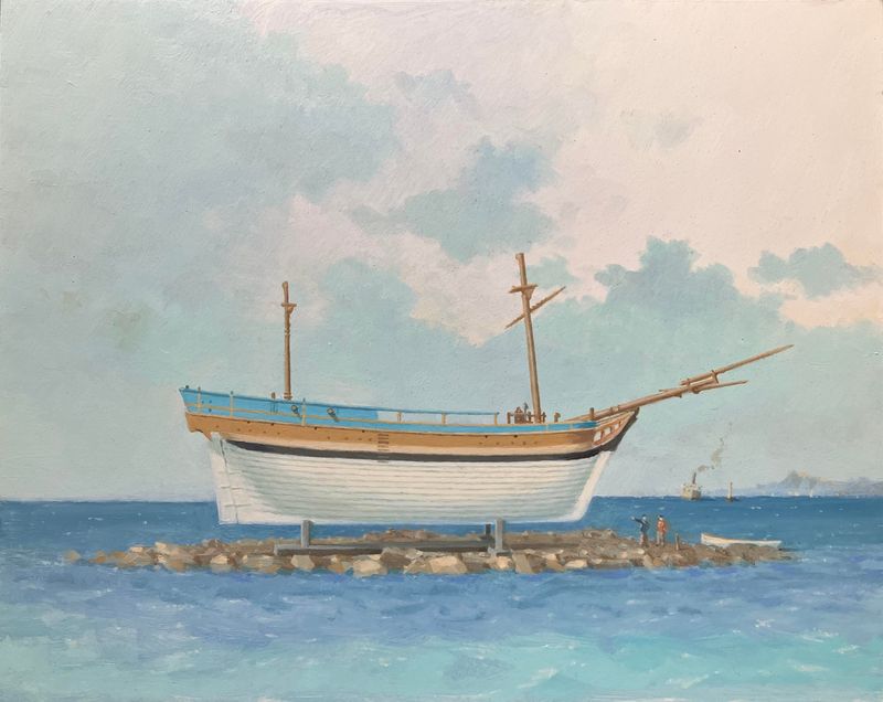 BOUNTY / Oel auf Holz 30x24 / 2023