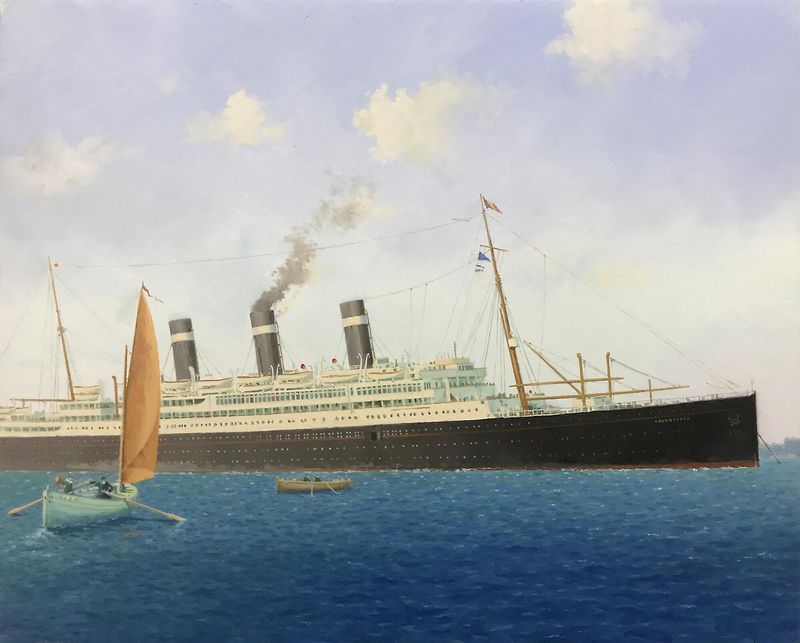 BELGENLAND / Oel auf Holz 50 x 40 cm / 2020