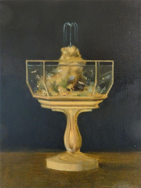 Aquariumkelch / Oel auf Leinwand 18x24cm / 2014