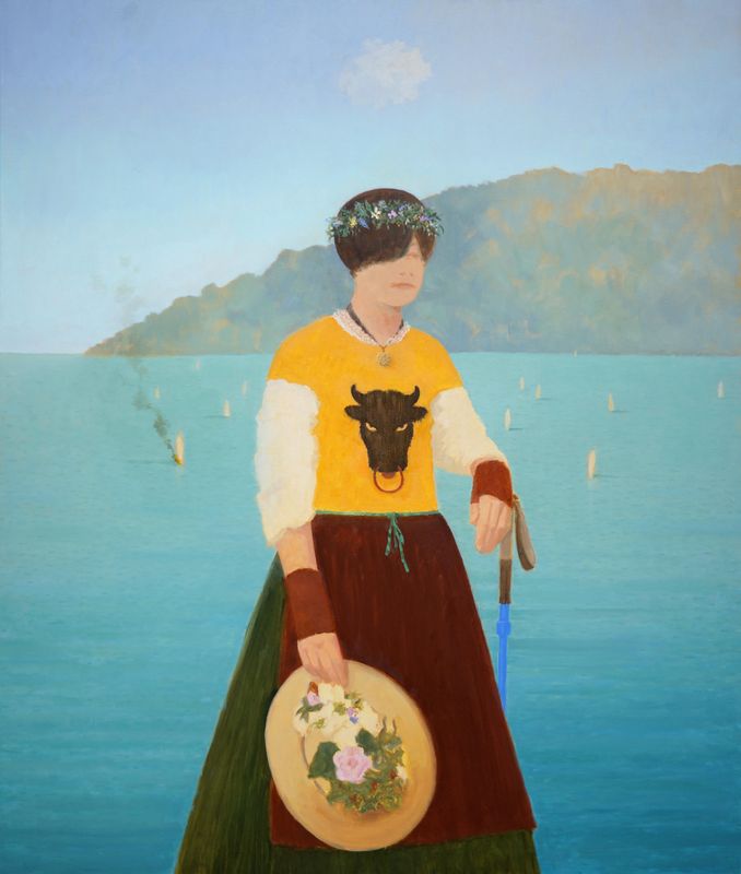 Wandermaid / Oel auf Leinwand 120x140cm / 2025 *
