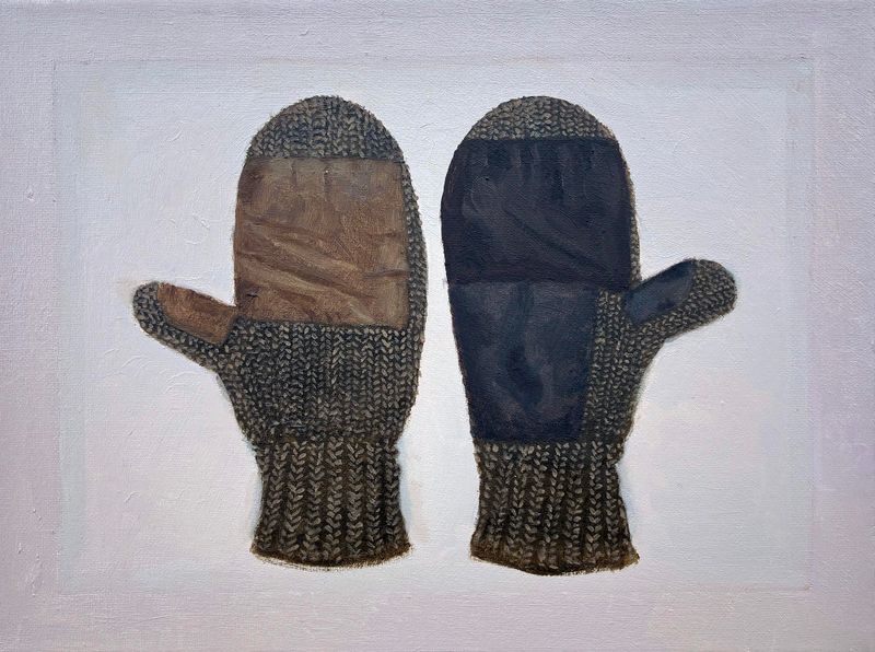 Meine bessten Zwei / Oel auf Leinwand 24x18cm / 2025 *