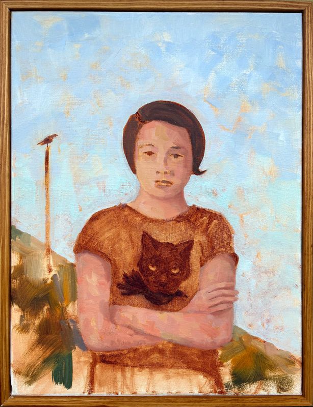 Schöner Volgel / Oel auf Leinwand 30x40 / 2025