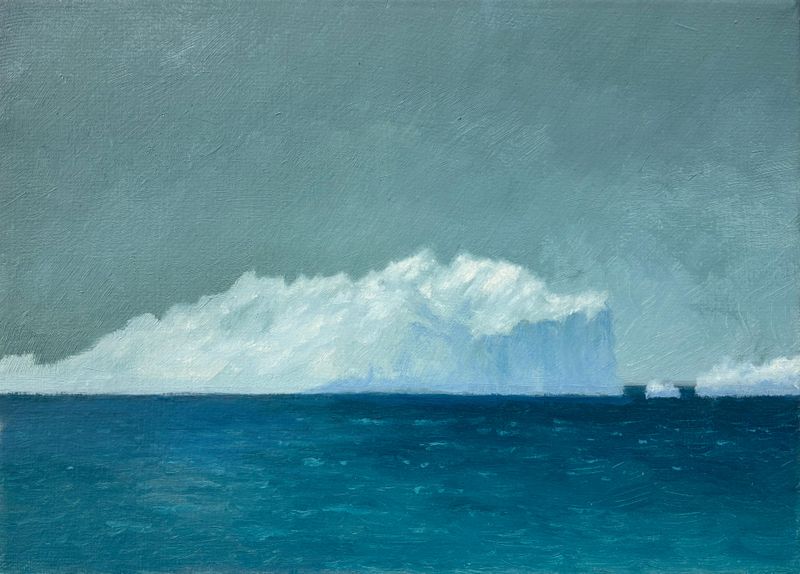 Eisberg / Oel auf Leinwand 24x18 / 2025