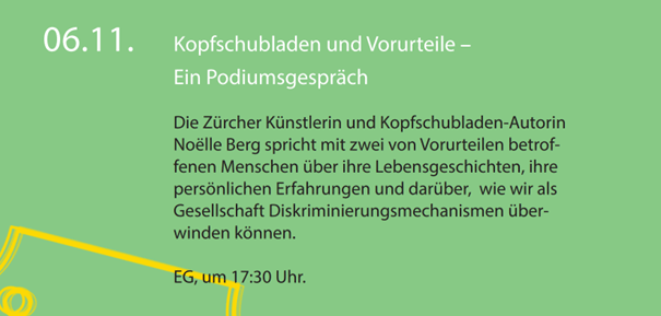 Ausstellung: Lüfte deine Kopfschubladen