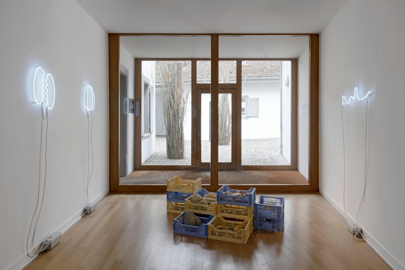 Kilian Rüthemann, Harvest Honors, 2024, Holz / Wood, Dimensionen variabel / Dimensions variable, Kunst Raum Riehen, 2024. Courtesy the artist & Fabian Lang, Zurich. Photo: Gina Folly