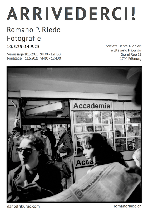ARRIVEDERCI Solo Show
Società Dante Alighieri e l&#39;Italiano
Fribourg
10.5. -14.9.25