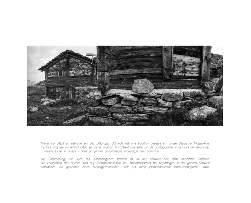 Ce catalogue de l&#39;exposition de photographies accompagnant la candidature d&#39;inscription de la saison d’alpage sur la liste du patrimoine culturel immatériel de l’UNESCO. Travaillant depuis trois décennies sur le thème de l’estivage et après avoir produit plusieurs expositions et ouvrages sur le sujet, l&#39;artiste publie un troisème ouvrage consacré à la thématiqe, réunissant ses meilleures images panoramiques.Teintés à la fois de modernité et de pratiques ancestrales, les clichés de l&#39;artiste nous plongent dans le monde magique et fascinant des vastes étendues de prairies d’altitude qui prennent vie pendant la période estivale. C’est dans cet écosystème naturel unique que la beauté, la richesse culturelle et la fragilité des alpages transpercent l’objectif du photographe fribourgeois. Bienveillant et perspicace, son travail témoigne de la rigueur et de la simplicité d&#39;une vie consacrée au labeur dans une montagne majestueuse et insoumise.