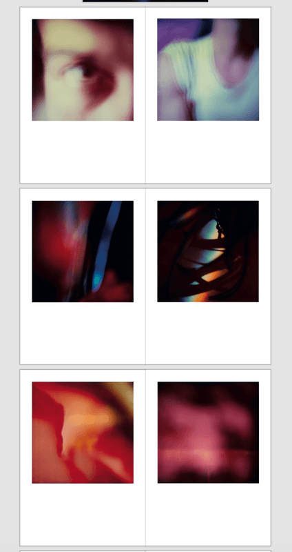 Polaroid Work, 2024 Book Spread