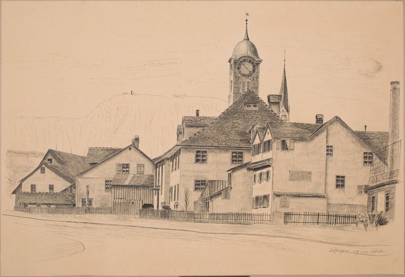 Schmiede Wiedikon | [Schlossgasse, Wiedikon, 19. März 1903]