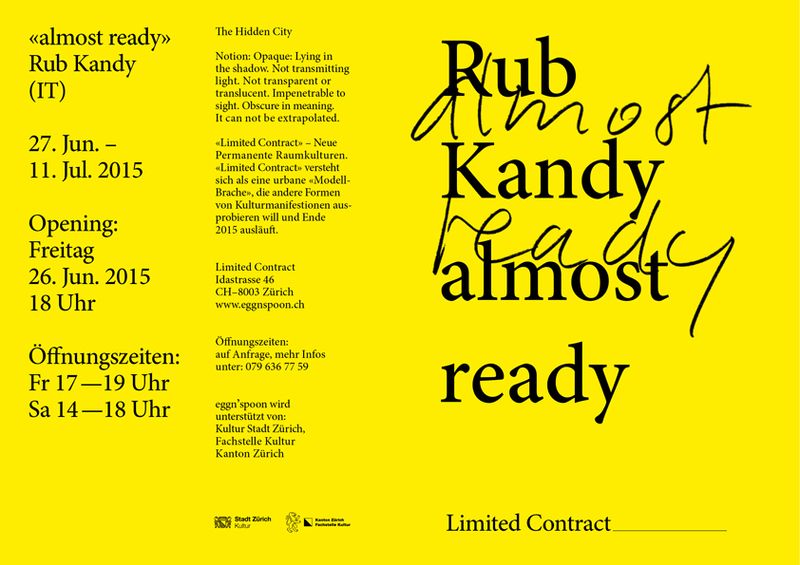 LIMITED CONTRACT - 02 “almost ready”  Rub Kandy / IT