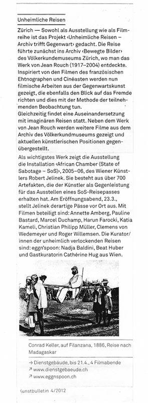 KUNSTBULLETIN  4 / 2012