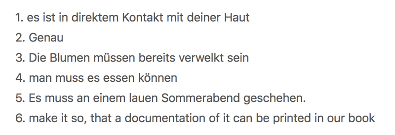 Die 5 (?) Obstructions, die zur Umsetzug von "Himbeeren im Mai" geführt haben